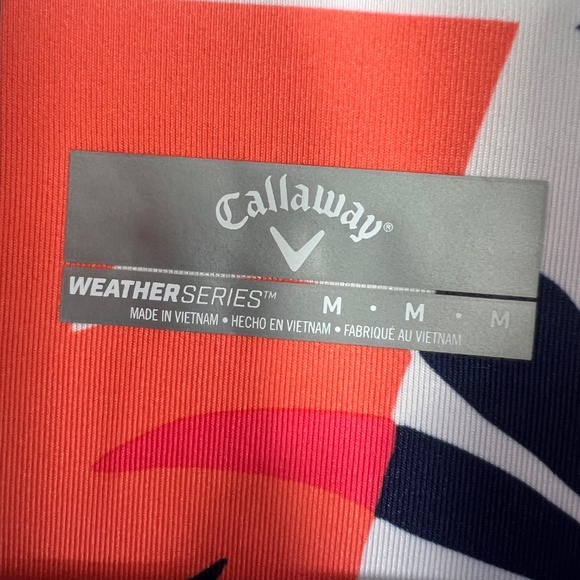⛳️NWT🤩 |•CALLAWAY•| Colorful Zip Golf Pullover Size Medium - Picture 3 of 11